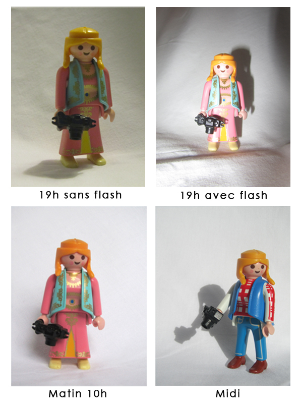 photo éclairage aux différentes heures de la journées